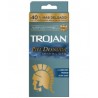 Trojan Preservativo Lubricante Piel Desnuda con 9 piezas cartera.