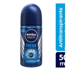 Nivea Men Desodorante Fresh Ice en Roll On 50mL.