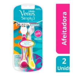 Gillette Venus Afeitadora Desechable con Aloe Vera para Mujer 2 unidades.