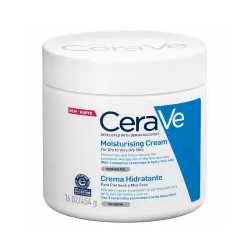 CeraVe Crema Hidratante para Piel Sensible y Seca tarro con 454g.