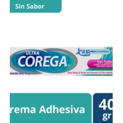 Corega Ultra Crema Adhesiva Para Prótesis Dentales Sin Sabor 40gr.