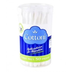 Cottoni Aplicadores de Algodón con 50 piezas.