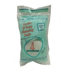 Esponja Corporal y Facial con 4 piezas.