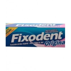 Fixodent Pasta Adhesiva Para Dentaduras Original 40 mL.