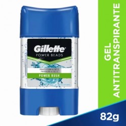 Gillette Antitranspirante Power Rush en Gel 82g.