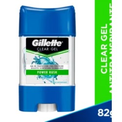 Gillette Desodorante Clear Gel Power Rush 82g
