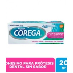 Corega Ultra Crema Adhesiva para Prótesis Dentales Sin Sabor 20g.