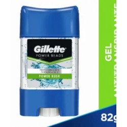 Gillette Antitranspirante Power Rush en Gel 82g.