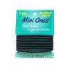 Mini Ones Liga Para Cabello Negra 7 piezas.