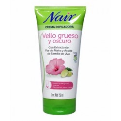 Nair Crema Depilatoria Vello Grueso y Oscuro con 150mL.