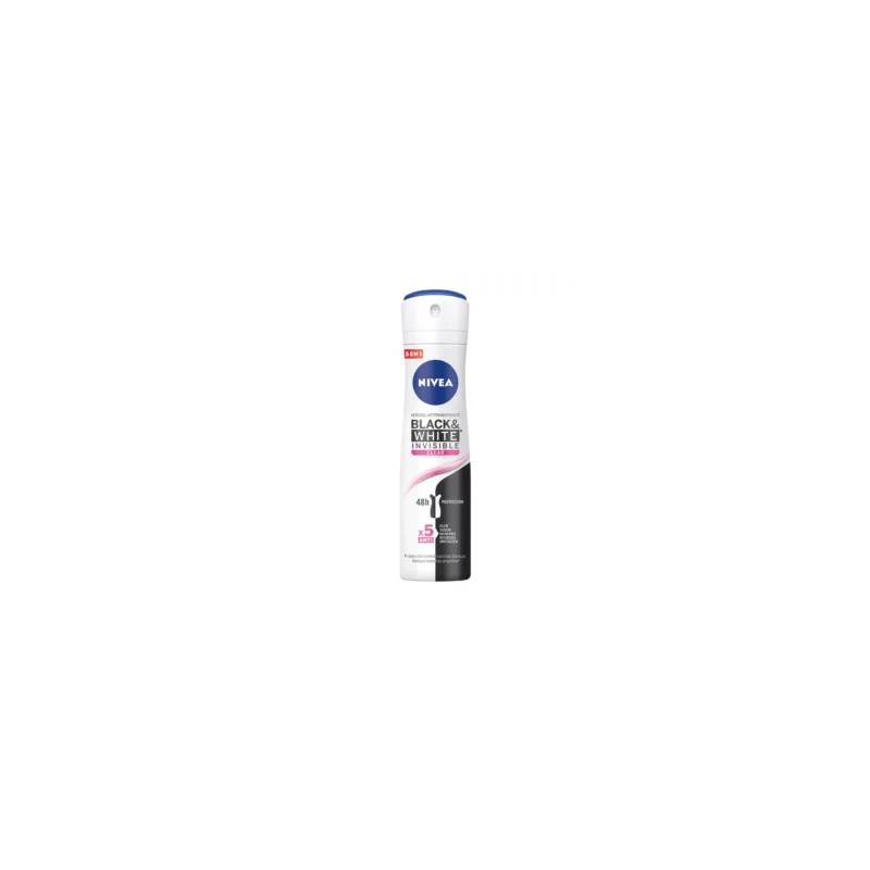 Nivea Antitranspirante Invisible Black & White en Aerosol 48hrs 150 mL.