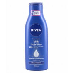 Nivea Crema Corporal Milk Nutritiva Piel Extra Seca 220 mL.