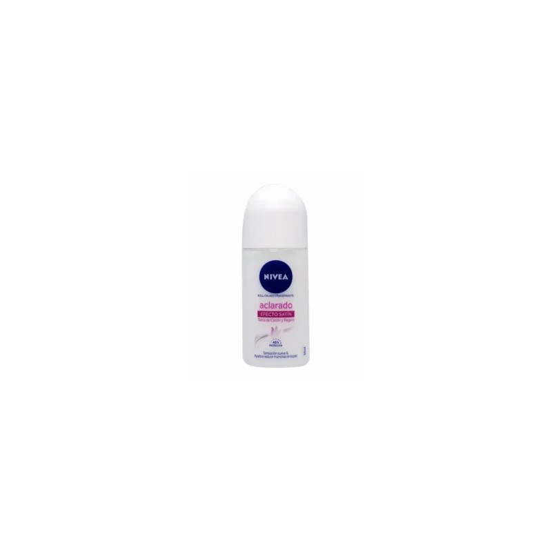Nivea Desodorante Aclarado Natural Efecto Satín  Roll On 50mL.