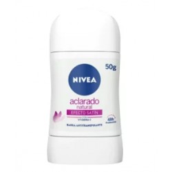 Nivea Desodorante Aclarado Natural Efecto Satín en Barra 48hrs 50g.