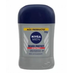 Nivea Men Antitranspirante Silver Protect en Barra 50g.