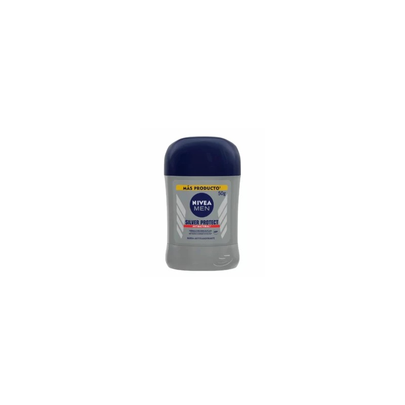 Nivea Men Antitranspirante Silver Protect en Barra 50g.