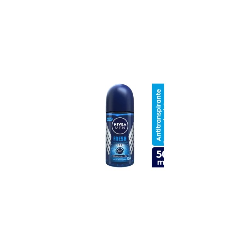 Nivea Men Desodorante Fresh Ice en Roll On 50mL.
