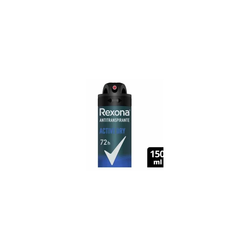 Rexona Antitranspirante en Aerosol Men Active Dry 150 mL.