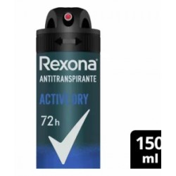 Rexona Antitranspirante en Aerosol Men Active Dry 150 mL.